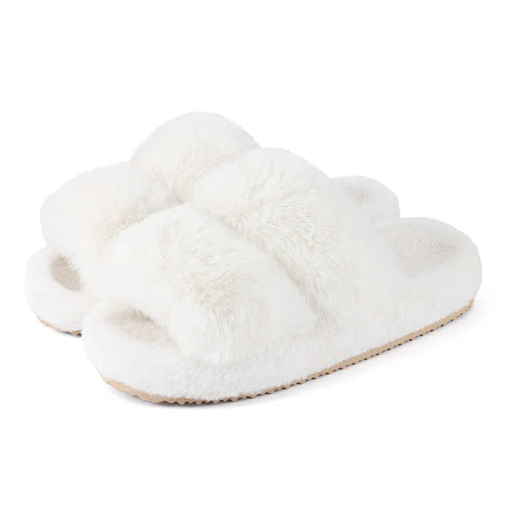 Teresa | Polished Cozy Faux Fur Slide Slippers