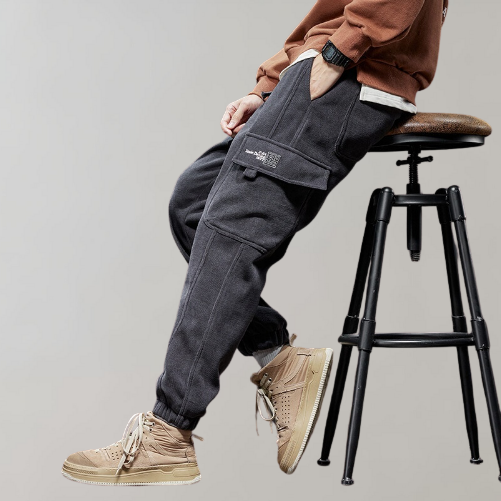 Terry | Cozy Relaxed Fit Jogger Cargo Pants