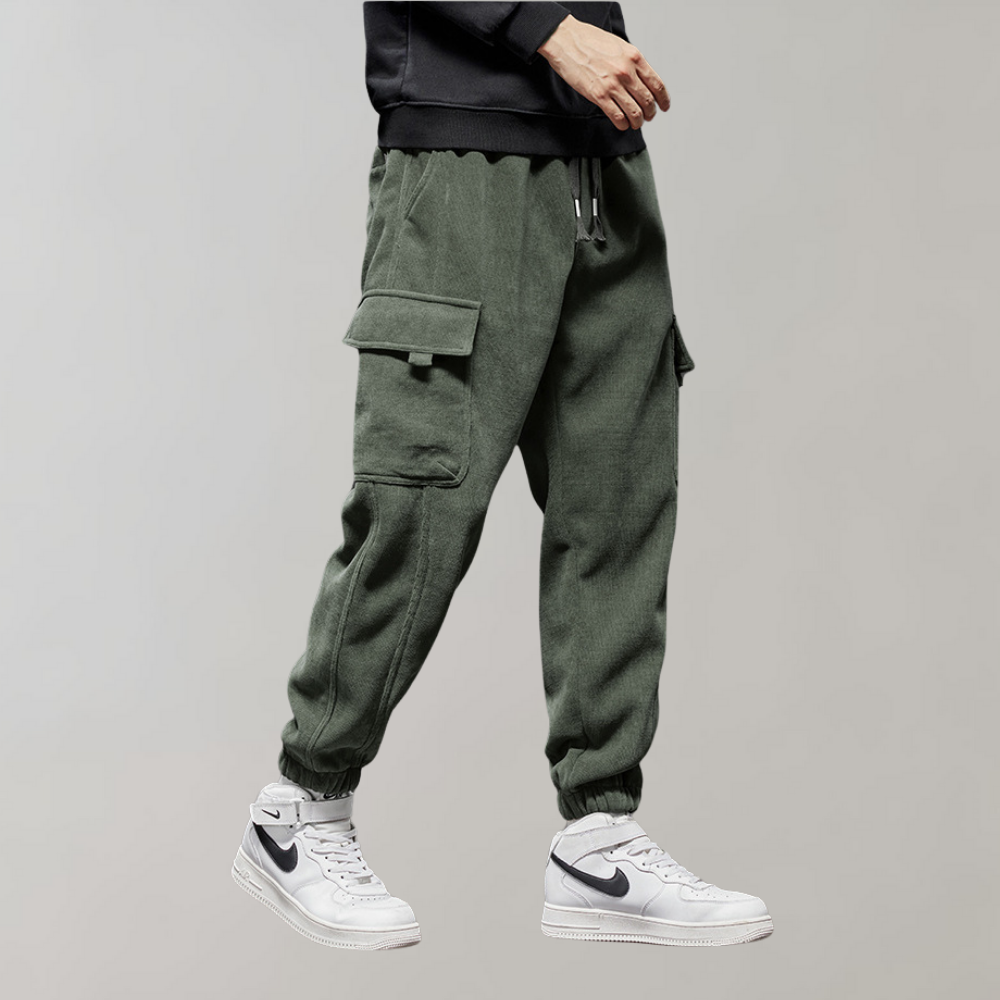 Terry | Cozy Relaxed Fit Jogger Cargo Pants