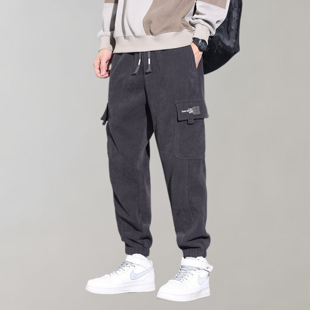 Terry | Cozy Relaxed Fit Jogger Cargo Pants
