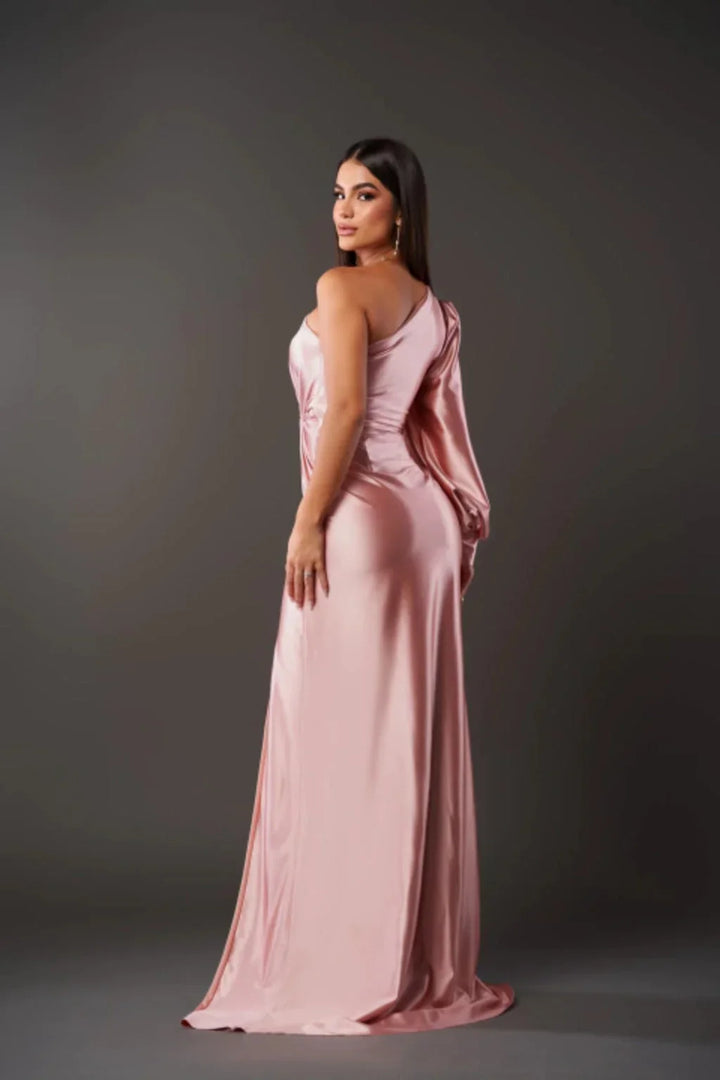 Theresa | Stylish One Shoulder Fall Wedding Guest Dress