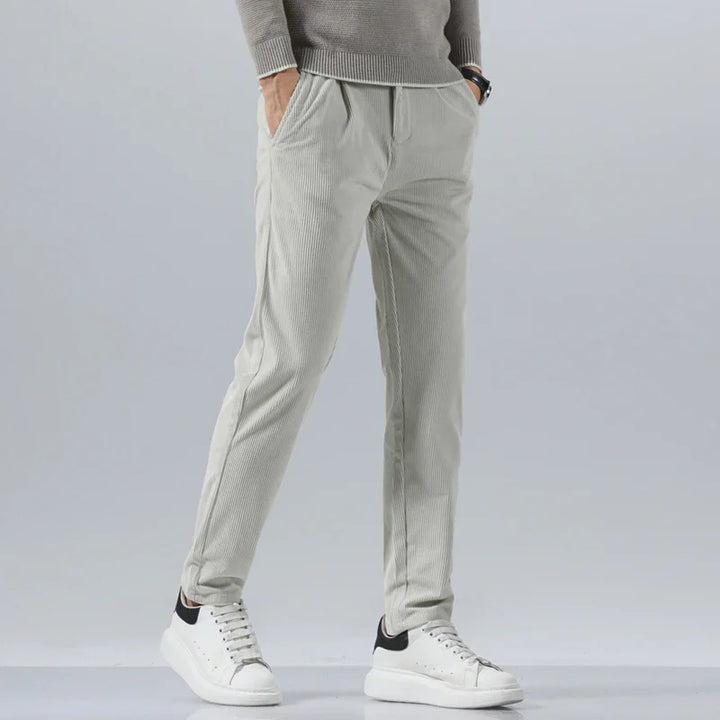 Thomas | Classic Slim Fit Straight Leg Corduroy Pants