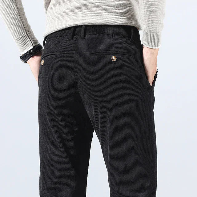 Thomas | Classic Slim Fit Straight Leg Corduroy Pants