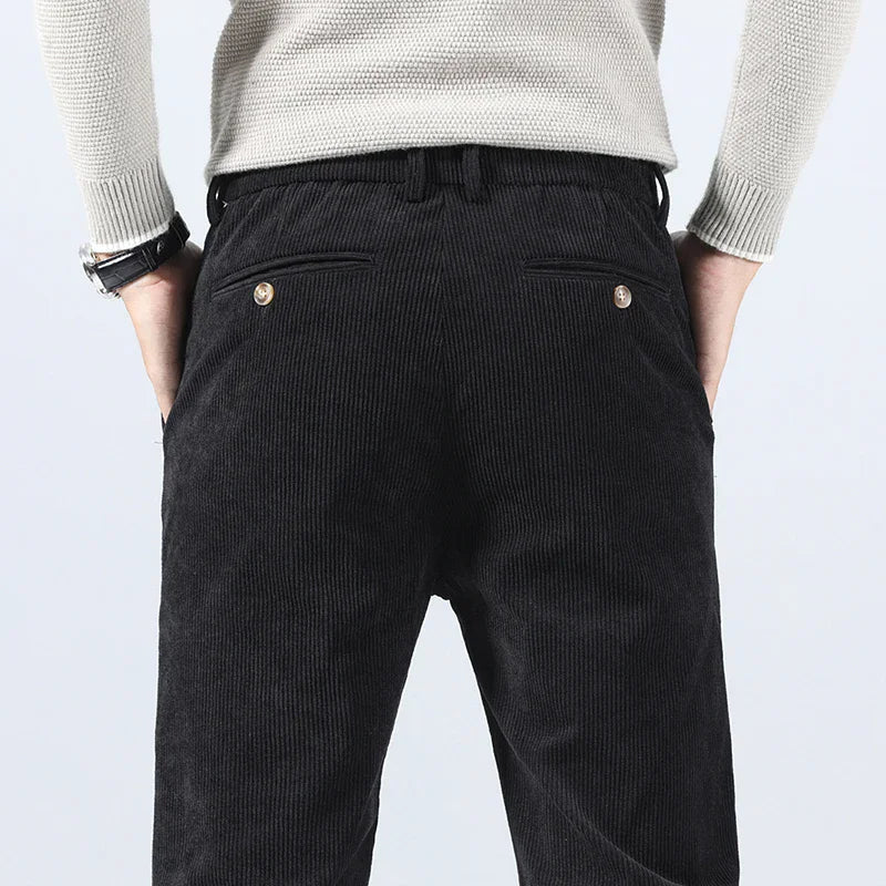 Thomas | Classic Slim Fit Straight Leg Corduroy Pants