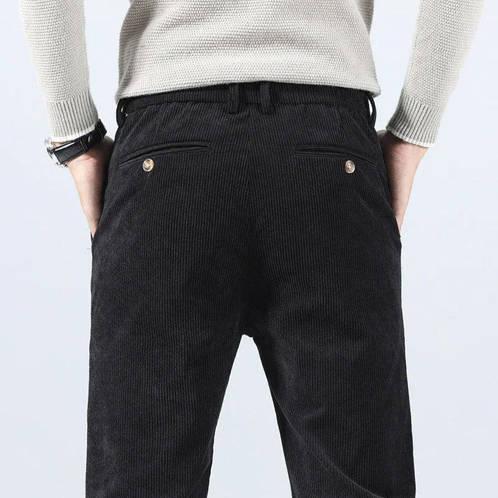 Thomas | Classic Slim Fit Straight Leg Corduroy Pants