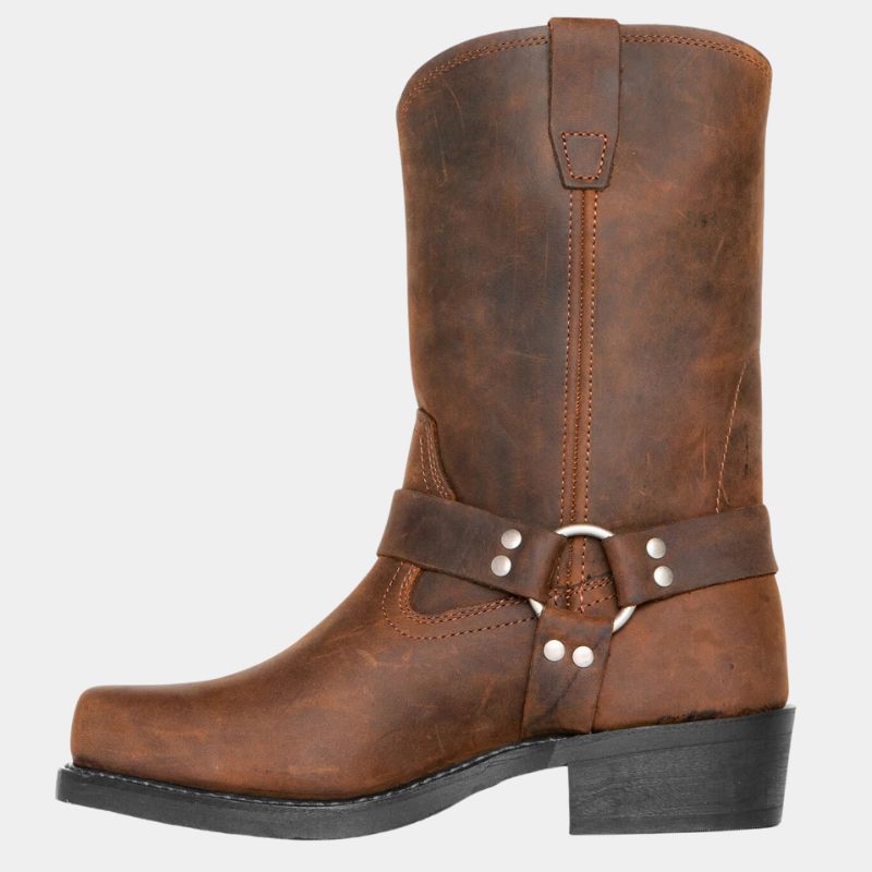 Tiffany | Chic Harness Mid-Calf Cowboy Boots
