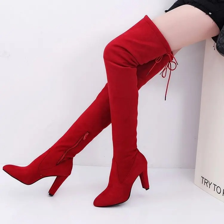 Tiffany | Timeless Over the Knee Thigh High Boots with Side Zip
