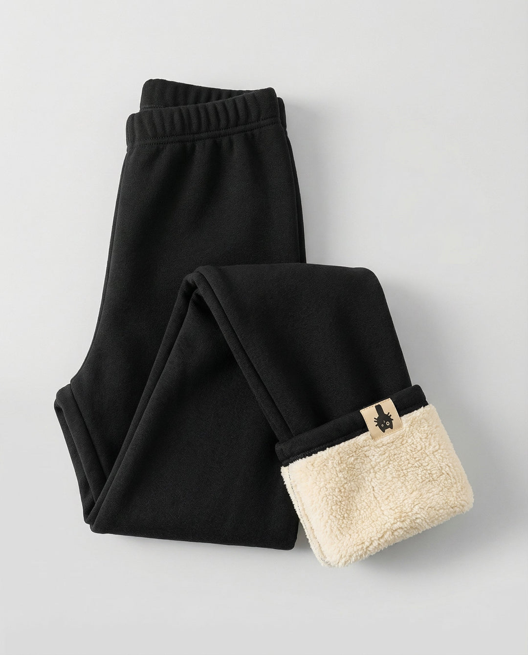 Victoria | Cozy Fleece Lined Leggings with Cuffed Roll-Up Hem