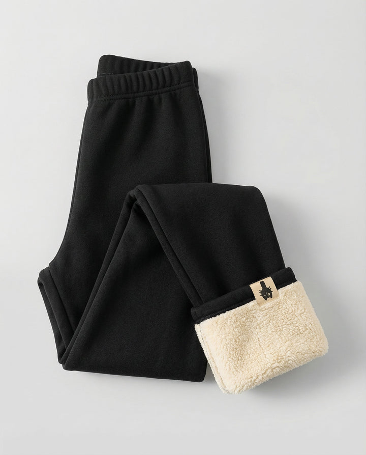 Victoria | Cozy Fleece Lined Leggings with Cuffed Roll-Up Hem