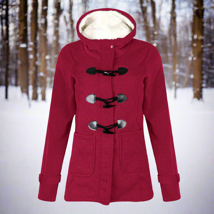 Virginia | Timeless Hooded Fuzzy-Trim Duffle Coat