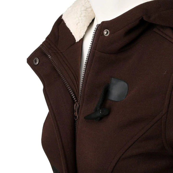 Virginia | Timeless Hooded Fuzzy-Trim Duffle Coat