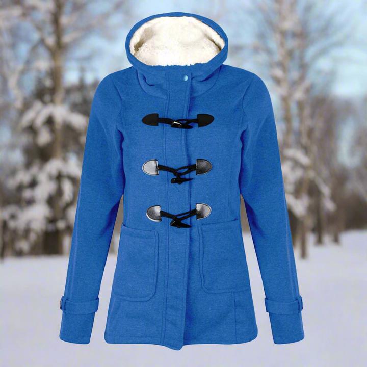 Virginia | Timeless Hooded Fuzzy-Trim Duffle Coat