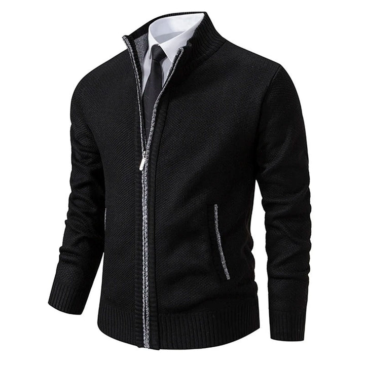 Walter | Refined Full Zip Mock Neck Mens Sweaters