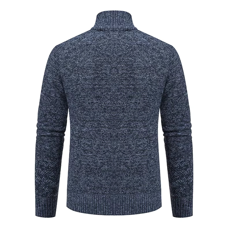 Walter | Refined Full Zip Mock Neck Mens Sweaters
