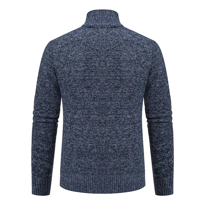 Walter | Refined Full Zip Mock Neck Mens Sweaters
