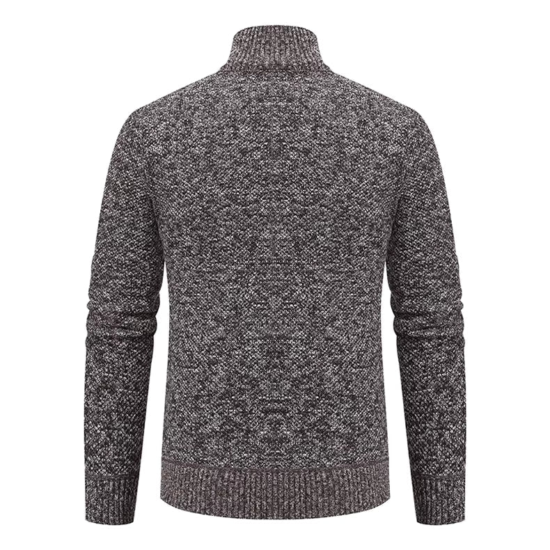 Walter | Refined Full Zip Mock Neck Mens Sweaters