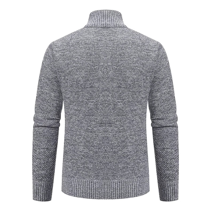 Walter | Refined Full Zip Mock Neck Mens Sweaters