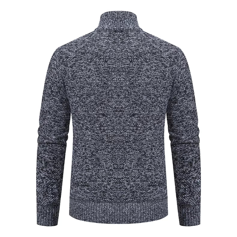 Walter | Refined Full Zip Mock Neck Mens Sweaters
