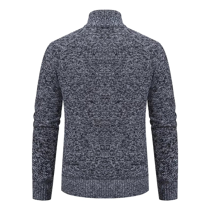 Walter | Refined Full Zip Mock Neck Mens Sweaters
