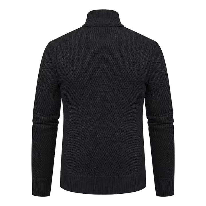 Walter | Refined Full Zip Mock Neck Mens Sweaters