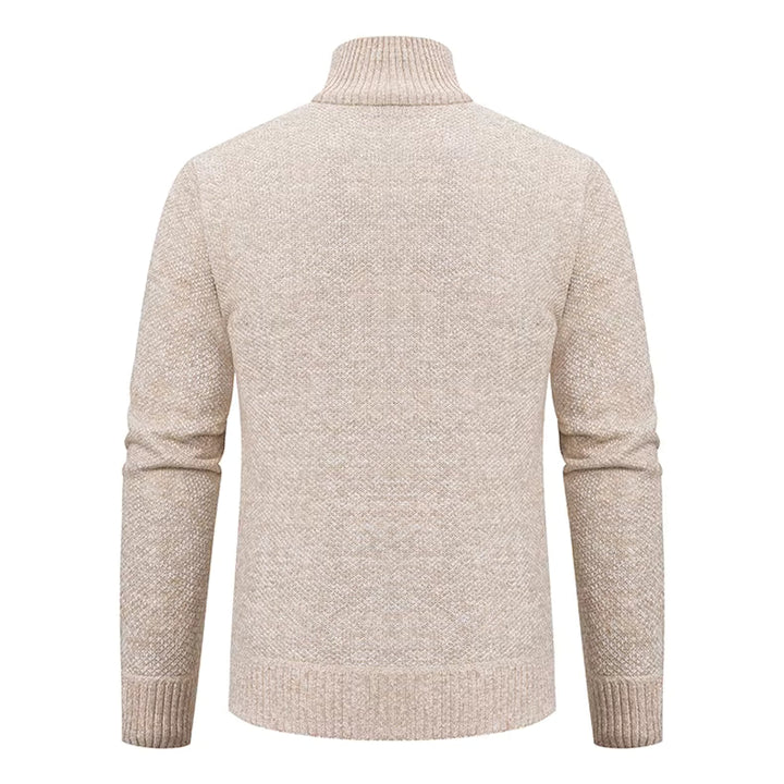 Walter | Refined Full Zip Mock Neck Mens Sweaters