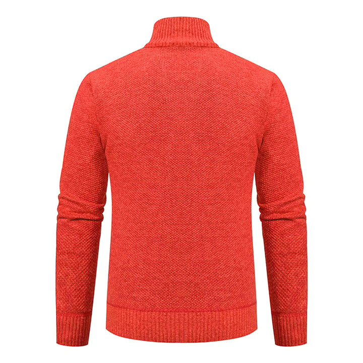 Walter | Refined Full Zip Mock Neck Mens Sweaters