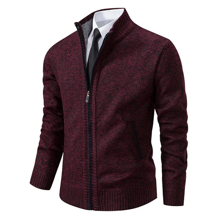Walter | Refined Full Zip Mock Neck Mens Sweaters