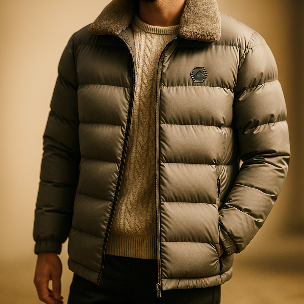 Wayne | Refined Quilted Winter Mens Puffer Jacket
