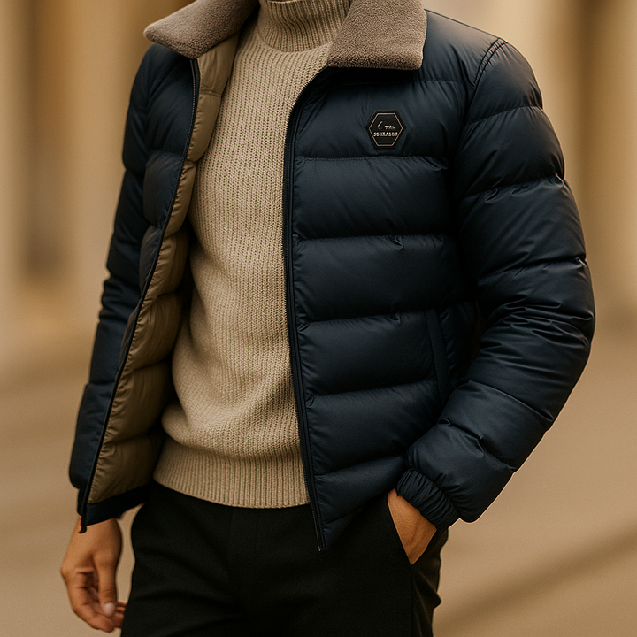 Wayne | Refined Quilted Winter Mens Puffer Jacket