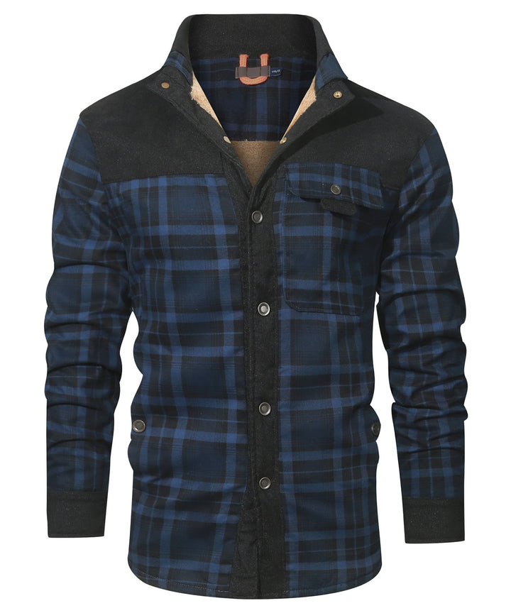 Willie | Stylish Sherpa-Lined Plaid Flannel Jacket