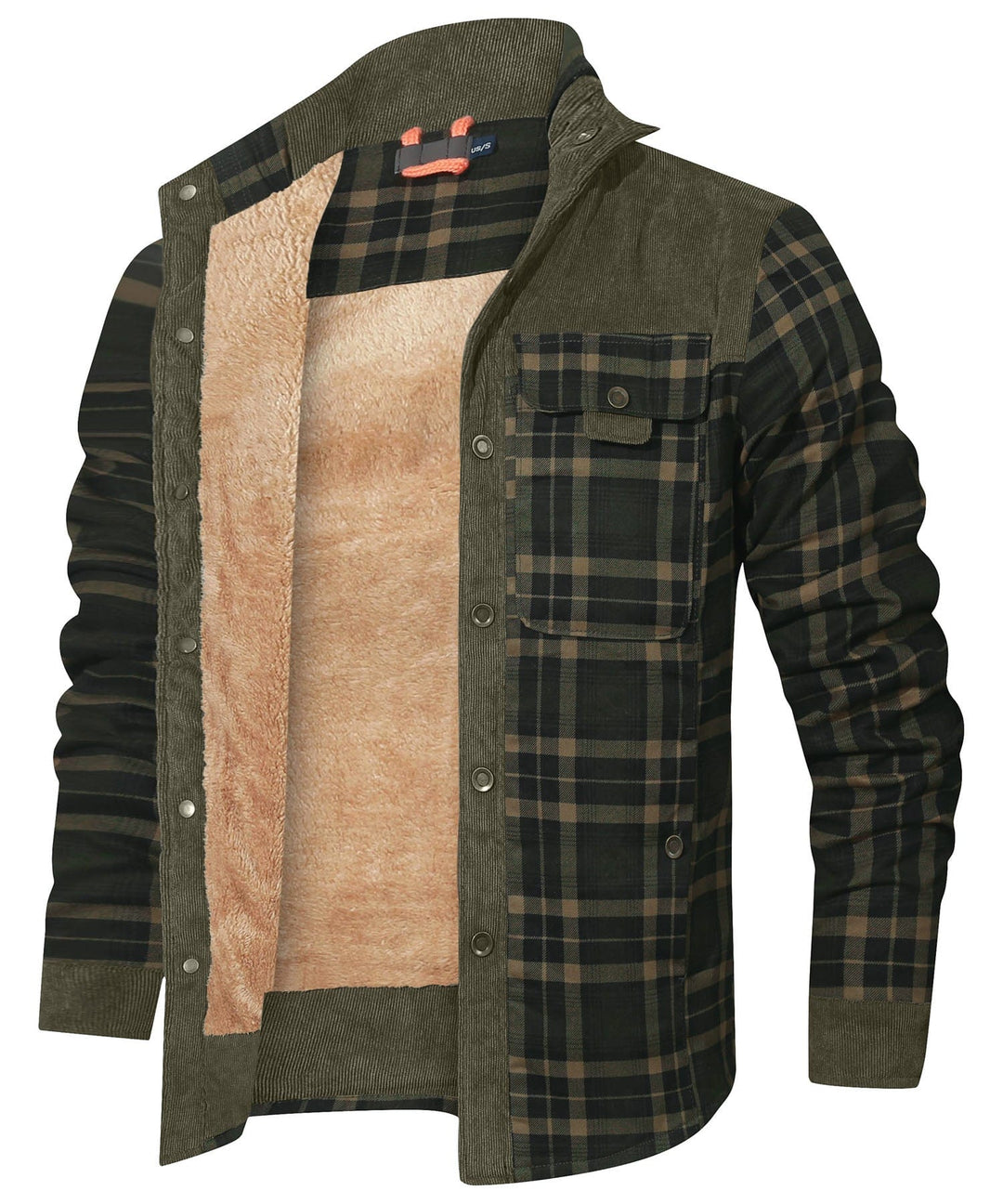 Willie | Stylish Sherpa-Lined Plaid Flannel Jacket