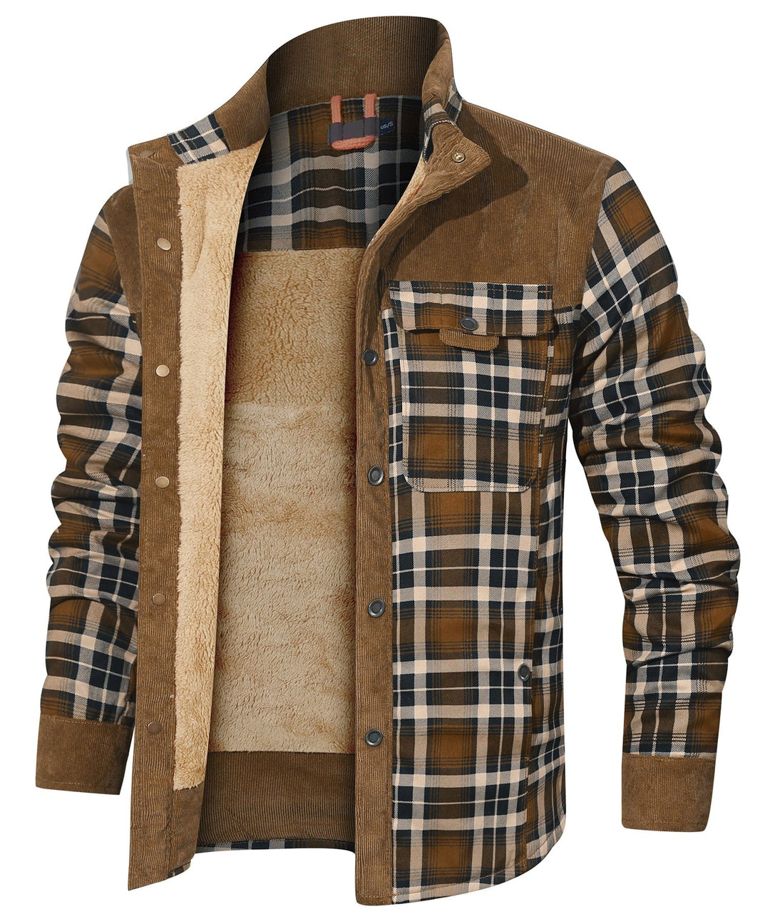 Willie | Stylish Sherpa-Lined Plaid Flannel Jacket
