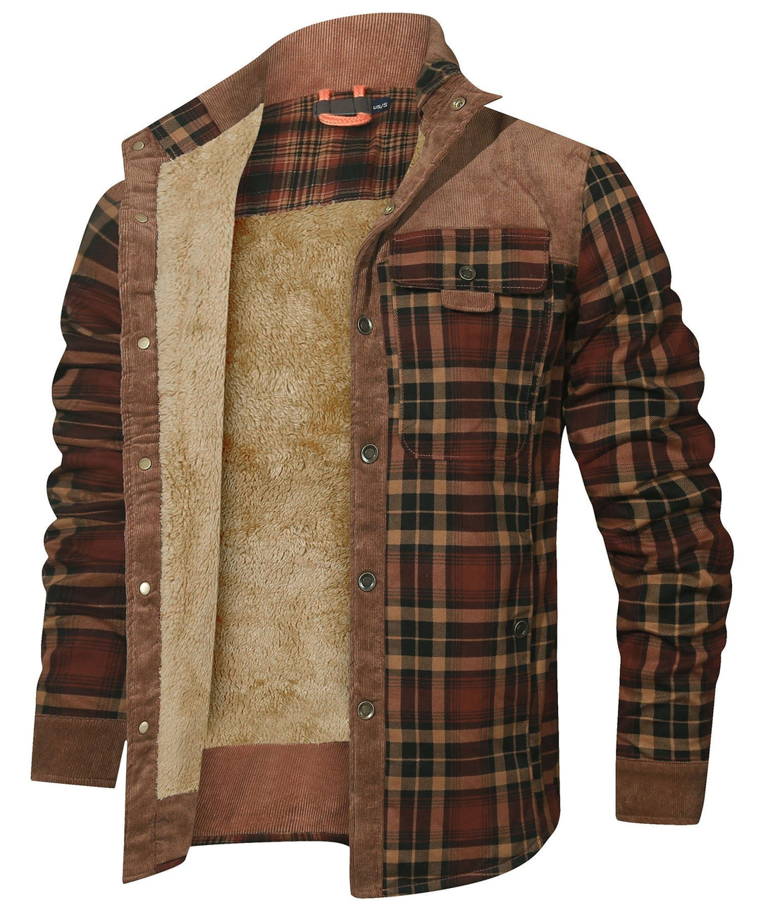 Willie | Stylish Sherpa-Lined Plaid Flannel Jacket