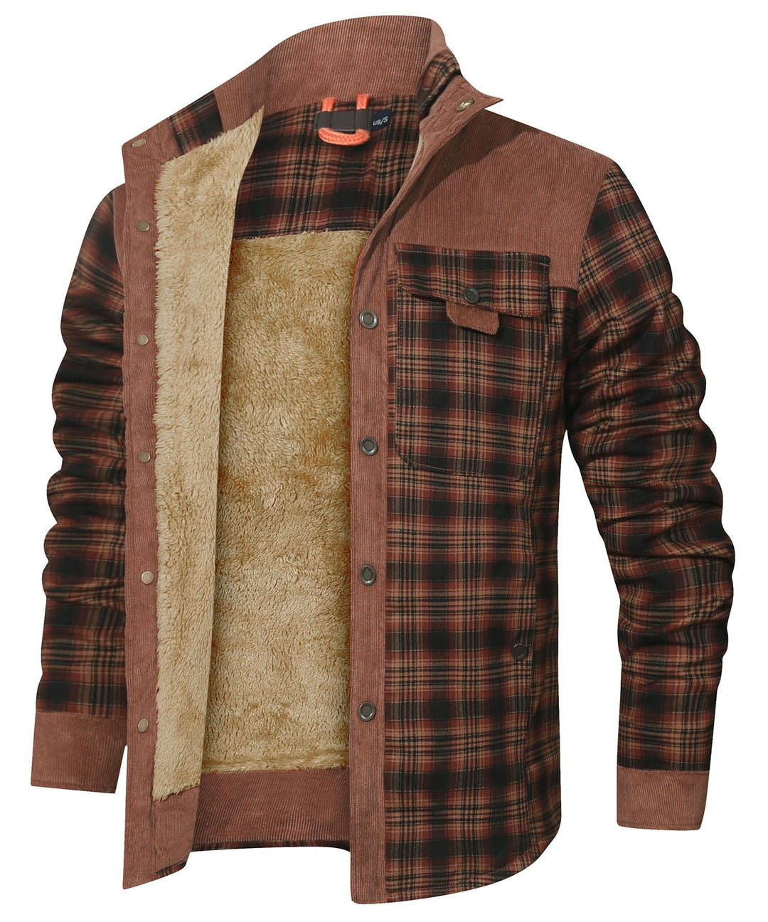 Willie | Stylish Sherpa-Lined Plaid Flannel Jacket