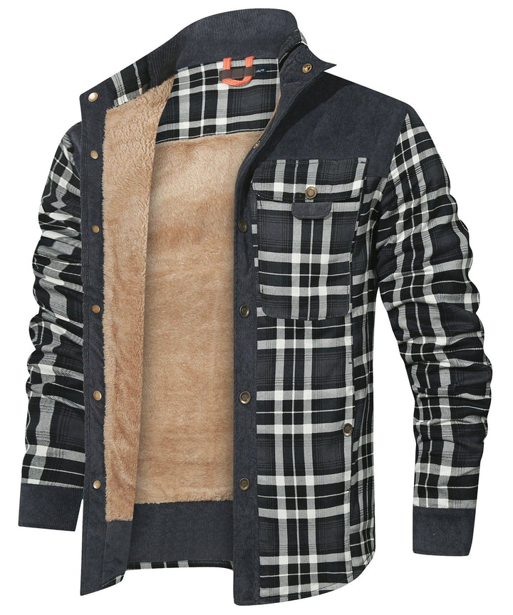 Willie | Stylish Sherpa-Lined Plaid Flannel Jacket