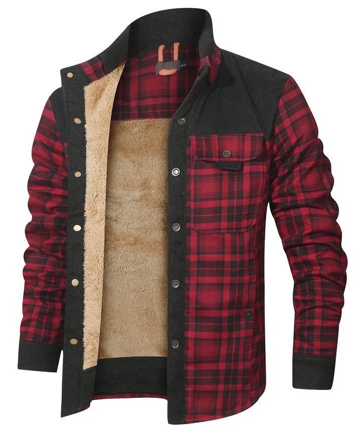 Willie | Stylish Sherpa-Lined Plaid Flannel Jacket