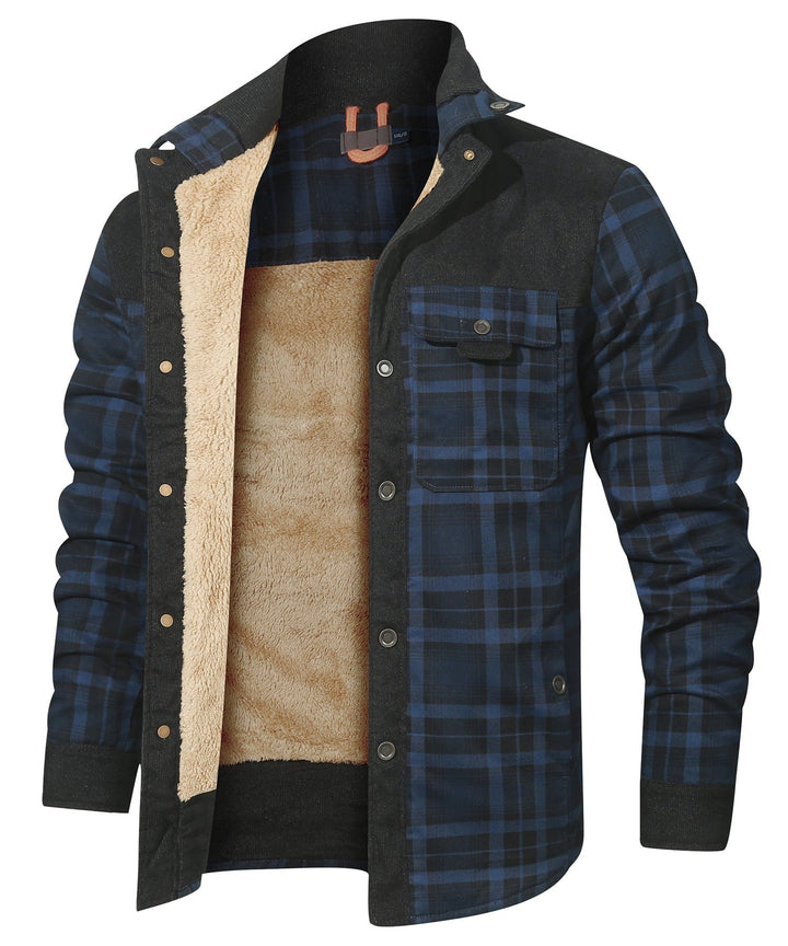 Willie | Stylish Sherpa-Lined Plaid Flannel Jacket