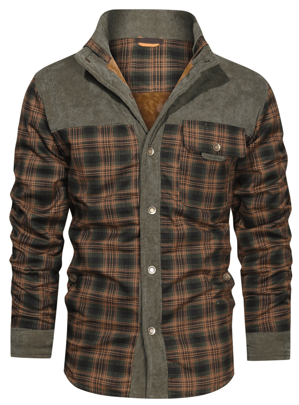 Willie | Stylish Sherpa-Lined Plaid Flannel Jacket