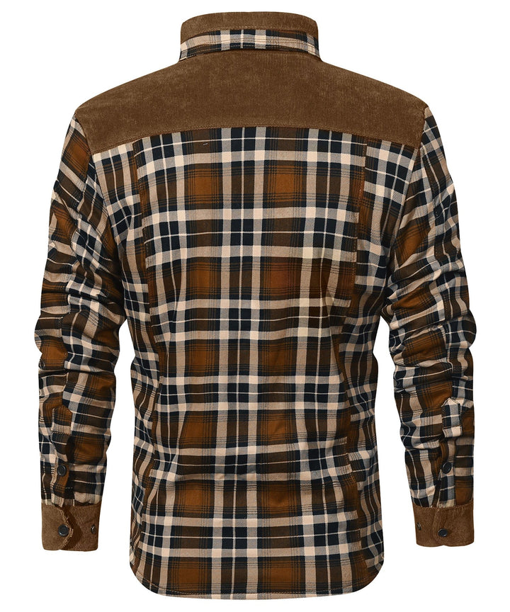 Willie | Stylish Sherpa-Lined Plaid Flannel Jacket