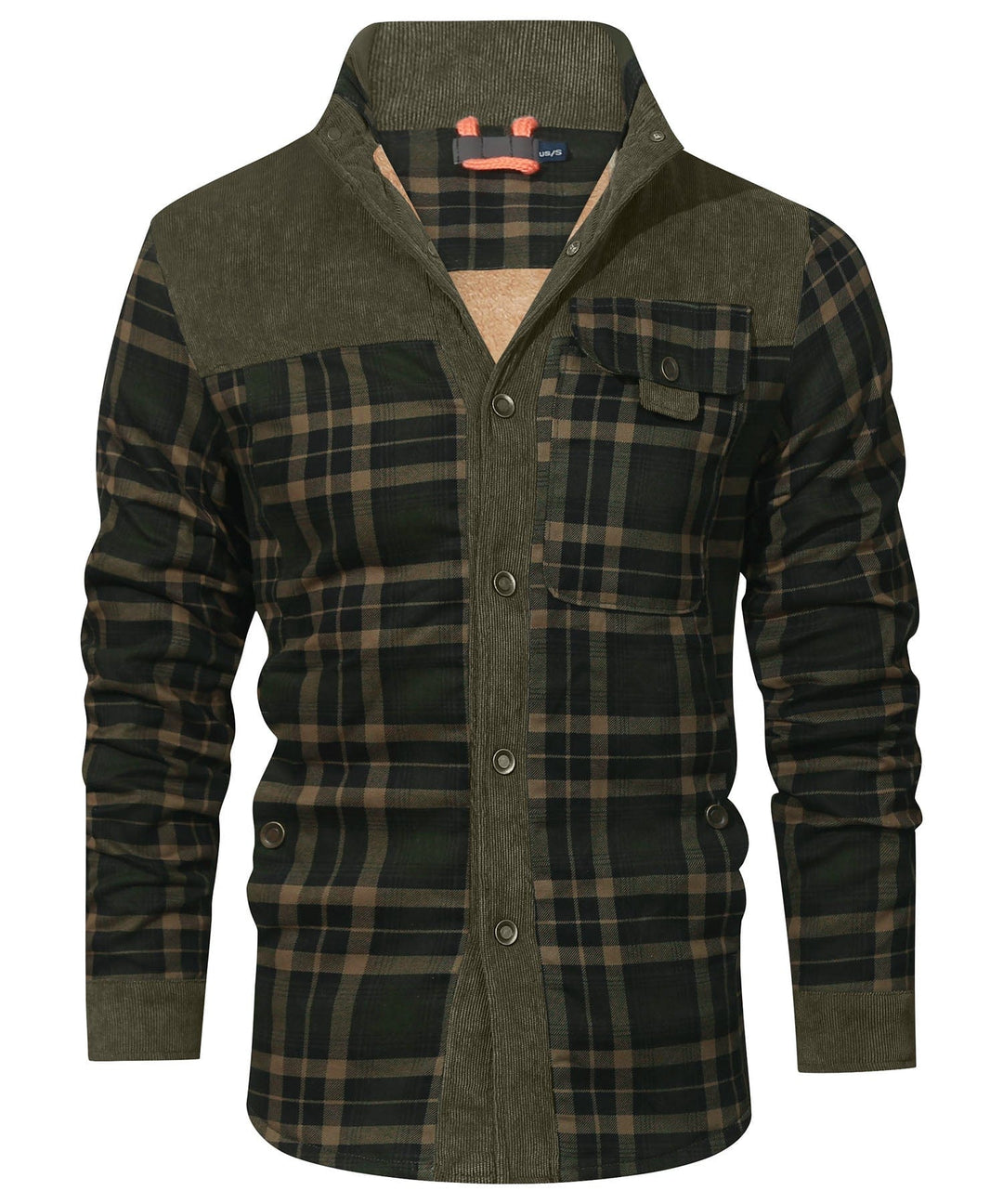 Willie | Stylish Sherpa-Lined Plaid Flannel Jacket