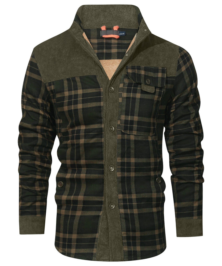 Willie | Stylish Sherpa-Lined Plaid Flannel Jacket