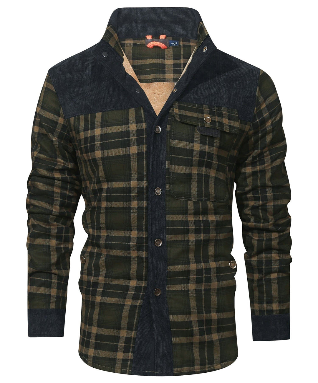 Willie | Stylish Sherpa-Lined Plaid Flannel Jacket