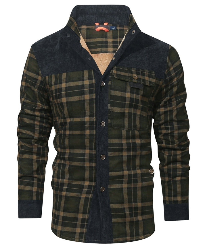 Willie | Stylish Sherpa-Lined Plaid Flannel Jacket