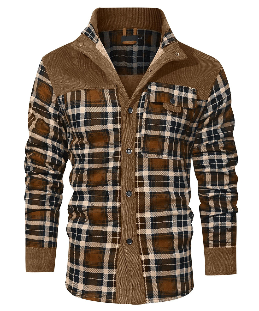 Willie | Stylish Sherpa-Lined Plaid Flannel Jacket