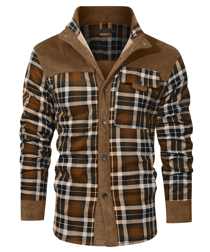Willie | Stylish Sherpa-Lined Plaid Flannel Jacket