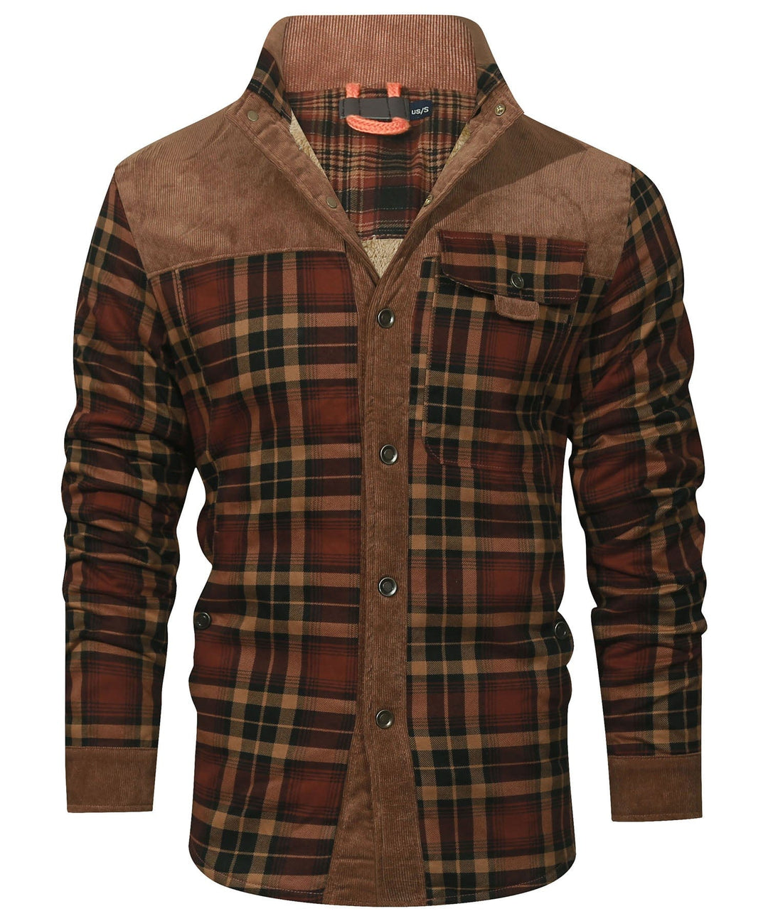 Willie | Stylish Sherpa-Lined Plaid Flannel Jacket