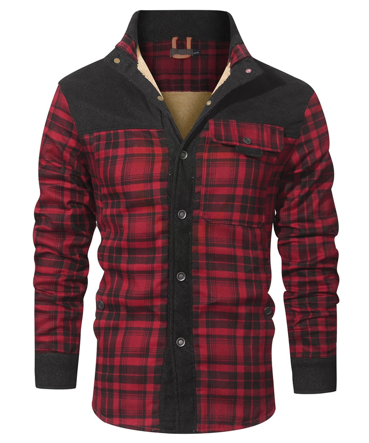 Willie | Stylish Sherpa-Lined Plaid Flannel Jacket